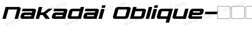 Nakadai Oblique字体转换